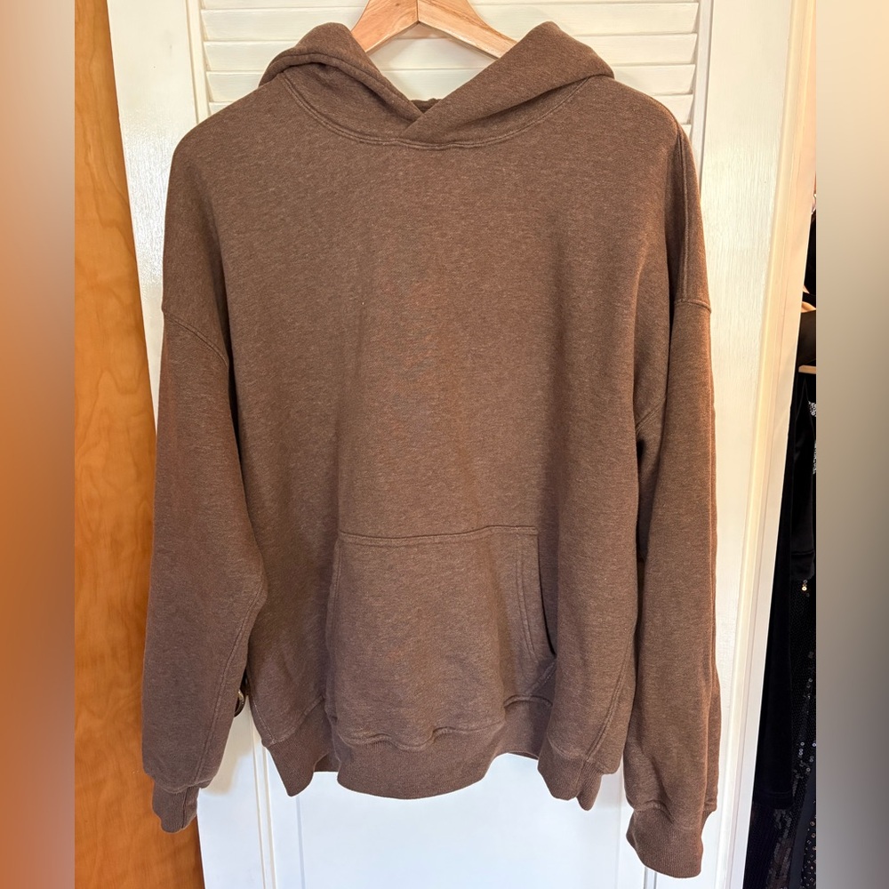 Essential Popover Hoodie size M (men’s) Abercrombie & Fitch heathered brown